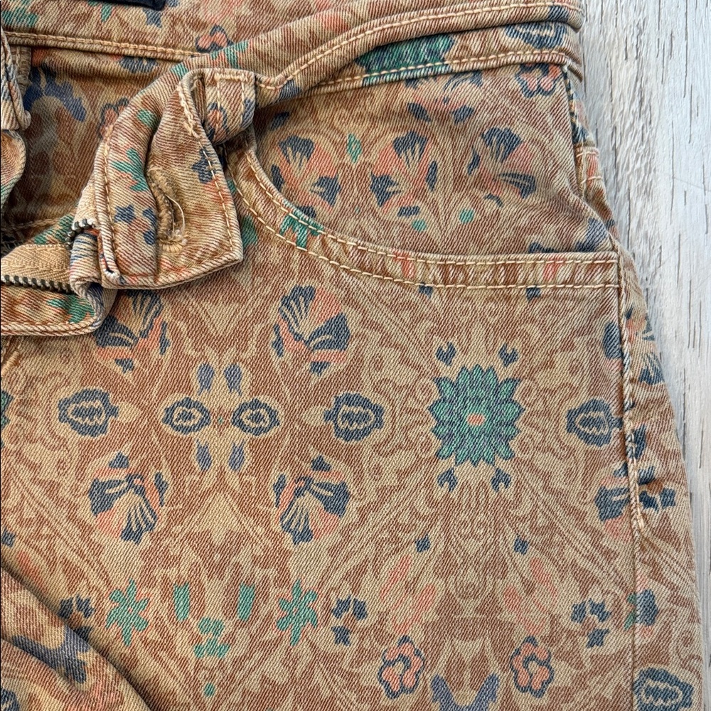 Joe's Jeans Brown Patterned Jean Shorts - Picture 4 of 4